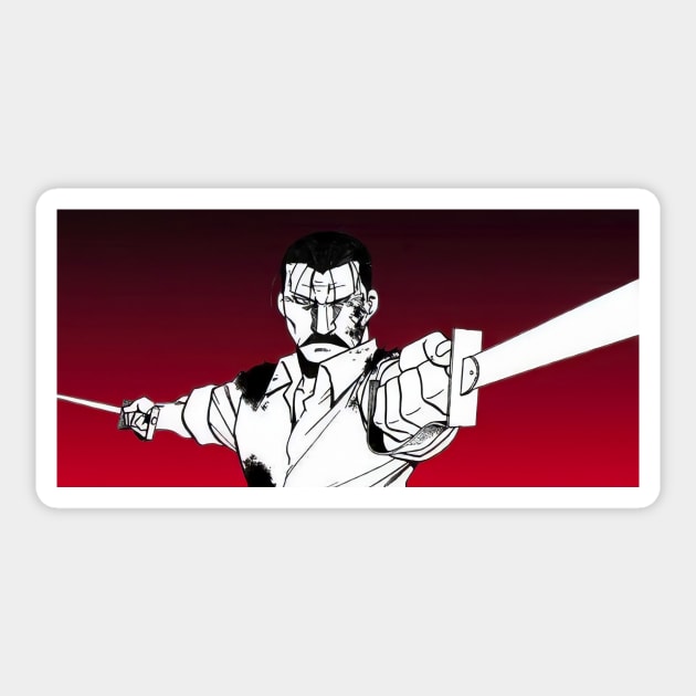 Fullmetal Alchemist - Führer Bradley Sticker by BadassManga